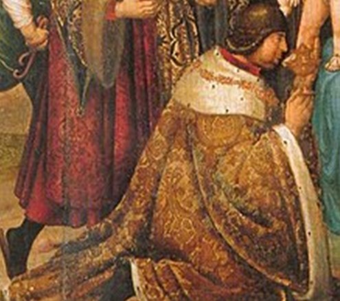Ferrante d'Aragona raffigurato nell'"Adorazione dei Magi" di Marco Cardisco, Museo Civico di Castel Nuovo